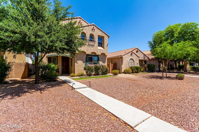 3476 E Orchid Ln, Gilbert, AZ 85296 - mediterranean / spanish house featuring stucco siding and a tile roof