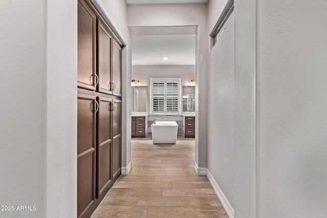 2027 E Ln Costa Ct, Gilbert, AZ 85298 - corridor with light wood-style flooring