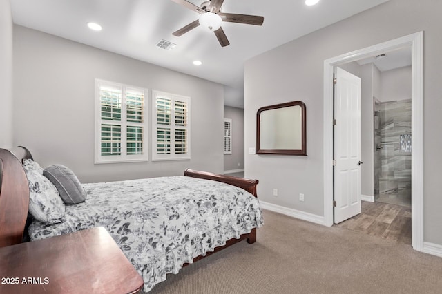 2027 E Ln Costa Ct, Gilbert, AZ 85298 - carpeted bedroom featuring recessed lighting, baseboards, and ceiling fan
