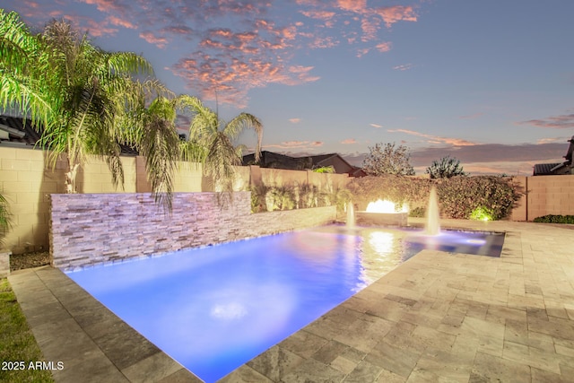 2027 E Ln Costa Ct, Gilbert, AZ 85298 - view of swimming pool featuring a fenced backyard and a patio
