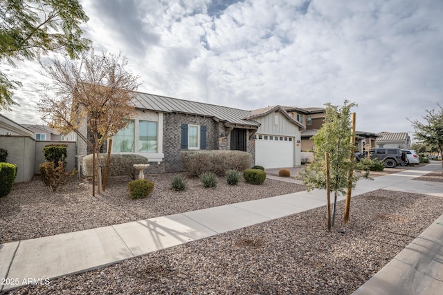 ranch-style home featuring a garage