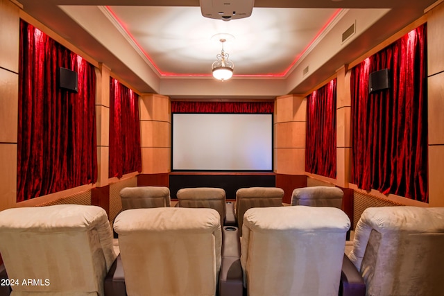 cinema with ornamental molding