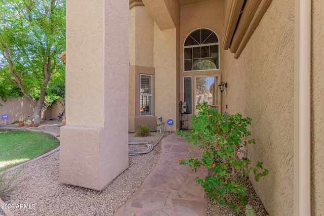 view of entrance to property