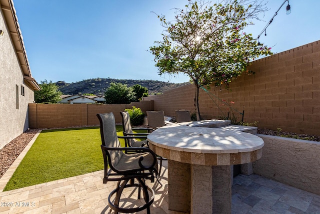 4618 W Pokeberry Ln, Phoenix, AZ 85083 - fenced backyard featuring a patio area