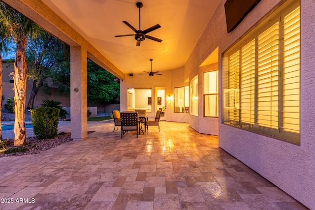 4618 W Pokeberry Ln, Phoenix, AZ 85083 - view of patio with outdoor dining space and ceiling fan