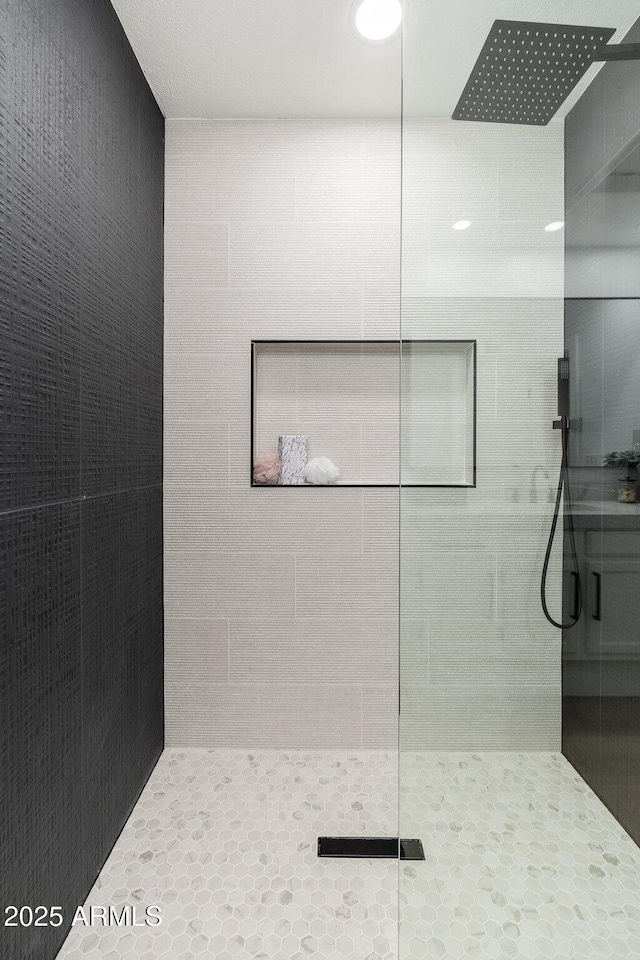 bathroom featuring a walk in shower