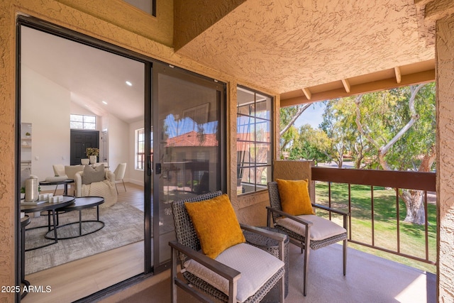 view of sunroom