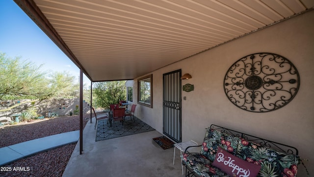 view of patio / terrace with outdoor dining space