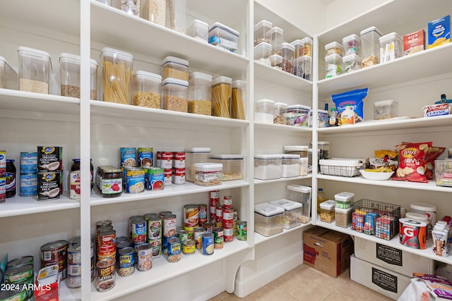 view of pantry