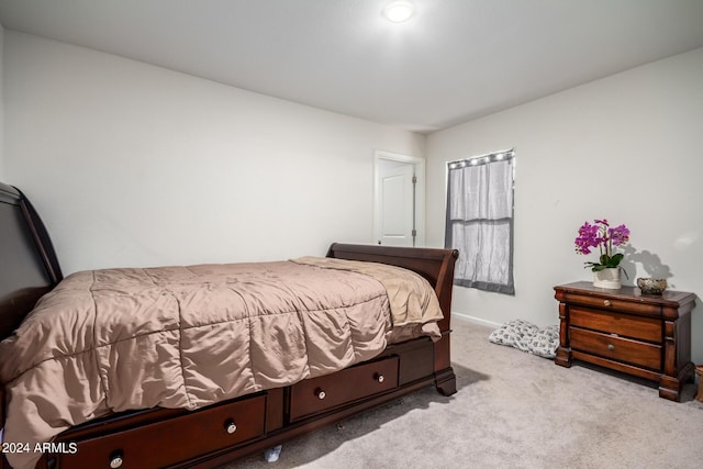 bedroom featuring carpet flooring