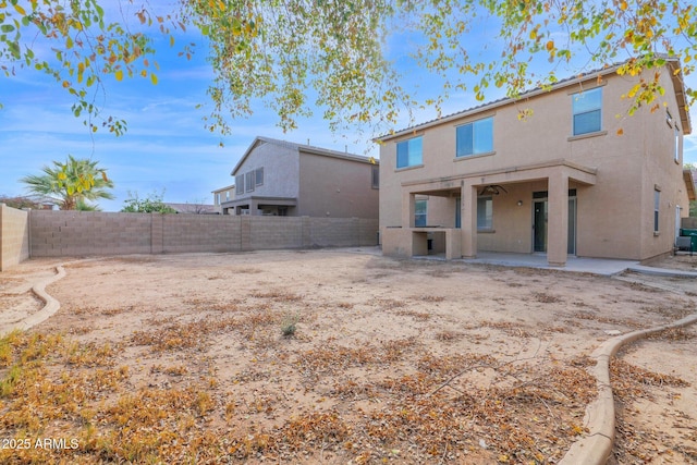 rear view of house with a patio area