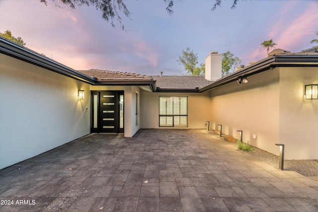 exterior space featuring a patio