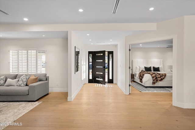 5919 N 45th St, Phoenix, AZ 85018 - entrance foyer featuring light wood-type flooring and recessed lighting