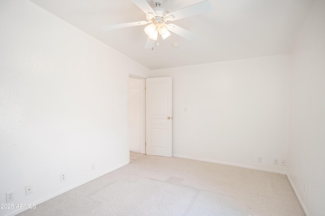 301 Whitton St, Sierra Vista, AZ 85635 - unfurnished room with baseboards, light colored carpet, and ceiling fan