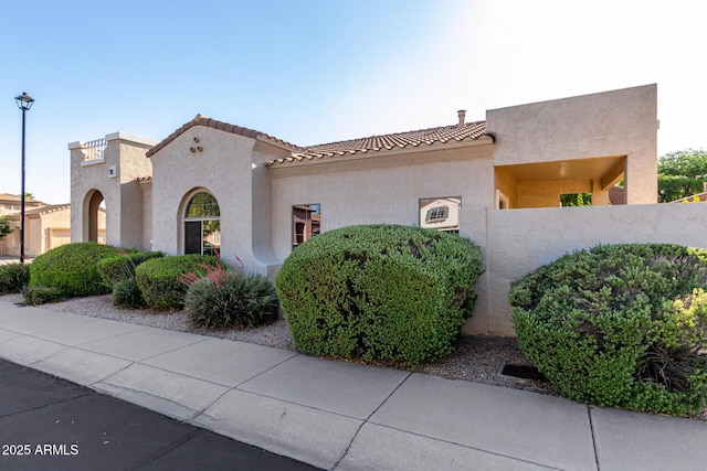 16846 N 49th Way, Scottsdale, AZ 85254 - mediterranean / spanish home with stucco siding and a tiled roof