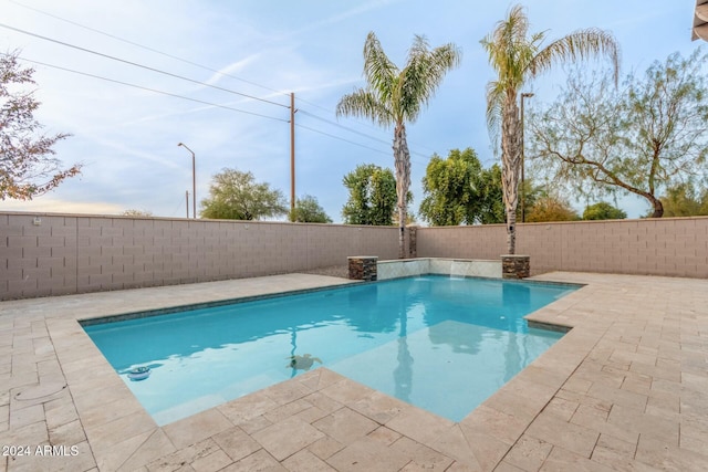 view of pool with a patio area