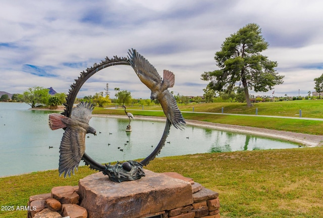 view of water feature