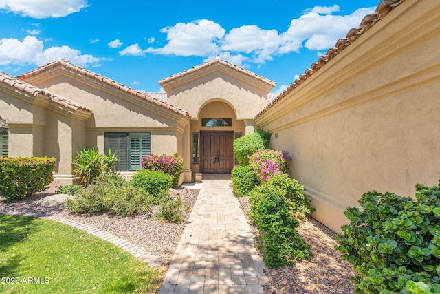 7734 E Monica Dr, Scottsdale, AZ 85255 - property entrance with stucco siding
