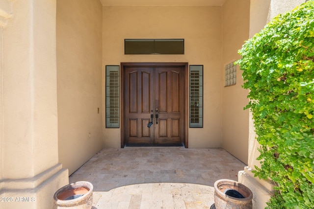7734 E Monica Dr, Scottsdale, AZ 85255 - view of exterior entry featuring stucco siding
