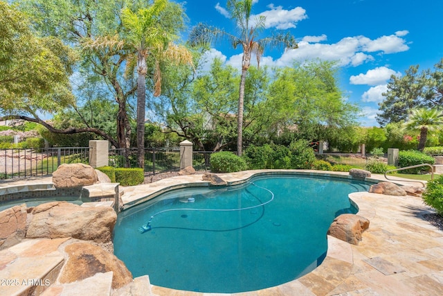 7734 E Monica Dr, Scottsdale, AZ 85255 - view of pool featuring view of scattered trees and a patio