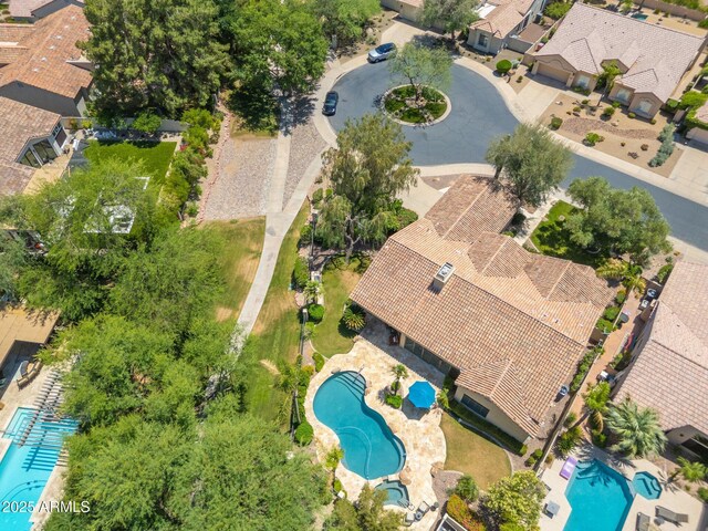 7734 E Monica Dr, Scottsdale, AZ 85255 - aerial view of a pool