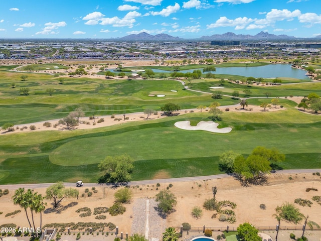 7734 E Monica Dr, Scottsdale, AZ 85255 - aerial perspective of suburban area featuring a water and mountain view and a golf club
