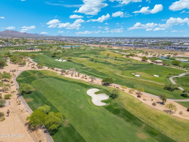 7734 E Monica Dr, Scottsdale, AZ 85255 - bird's eye view of a water and mountain view and a golf course