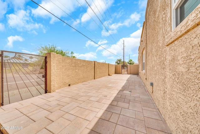 view of patio / terrace featuring a fenced backyard