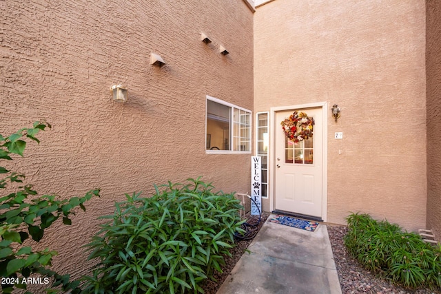 view of property entrance