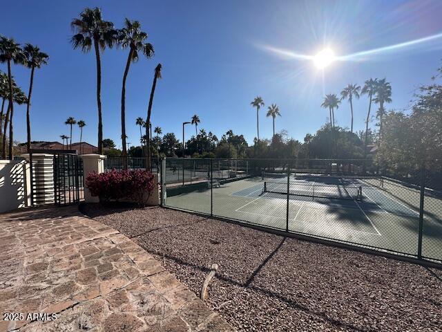 view of sport court