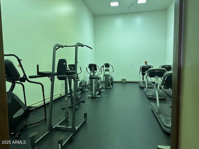 view of exercise room