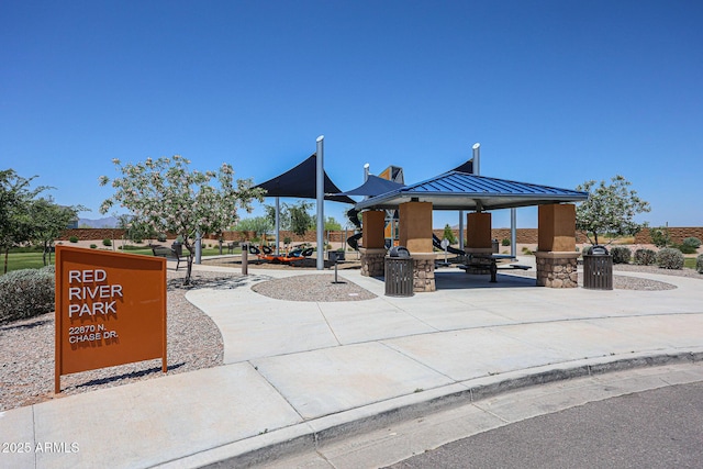 39985 W Sparks Ln, Maricopa, AZ 85138 - view of home's community with a gazebo