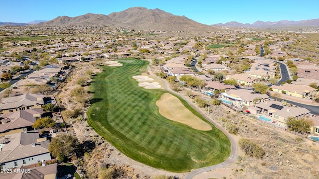 bird's eye view featuring a mountain view