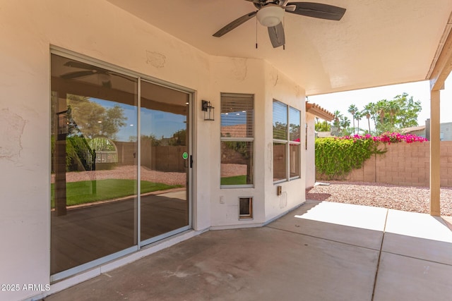 1202 E Libby St, Phoenix, AZ 85022 - view of patio with a ceiling fan