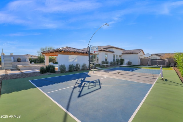 view of tennis court