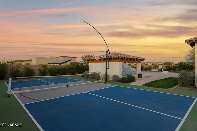 view of tennis court