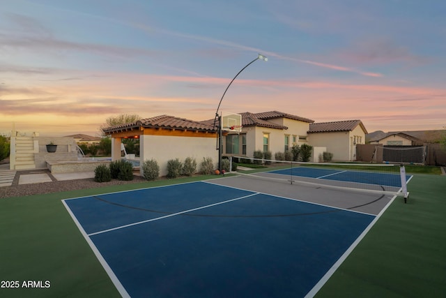 view of tennis court