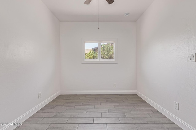 430 N 17th Ave, Phoenix, AZ 85007 - spare room with a ceiling fan, wood finished floors, and a smoke detector