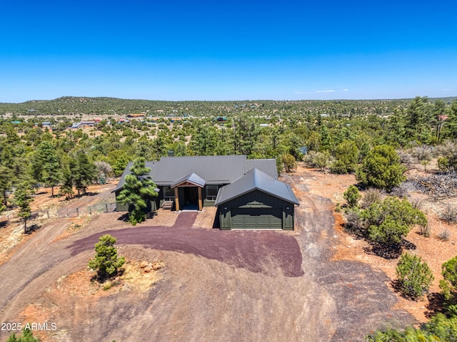 1014 Etta Ln, Show Low, AZ 85901 - view of front facade featuring dirt driveway and metal roof