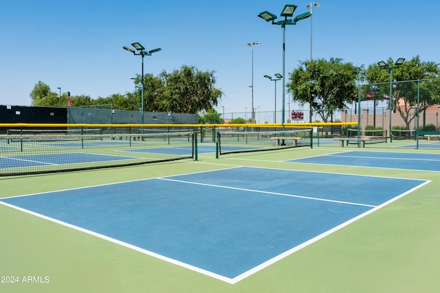 view of sport court featuring basketball court