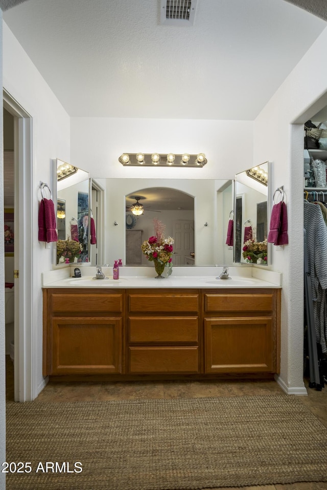 bathroom with vanity