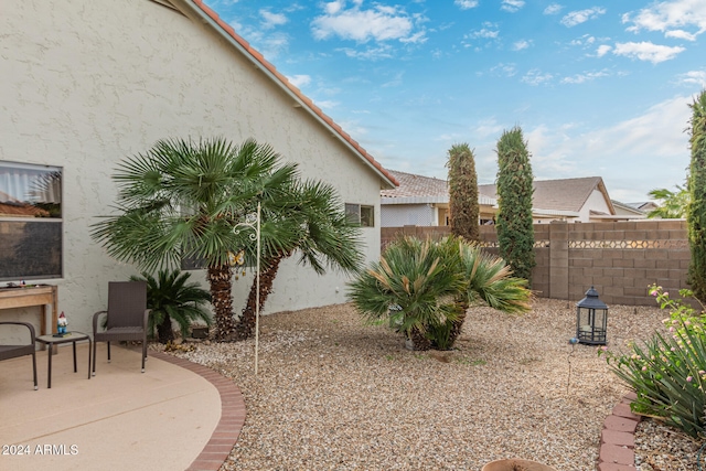 view of yard featuring a patio