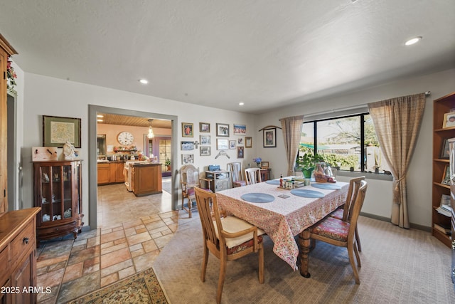 view of dining area