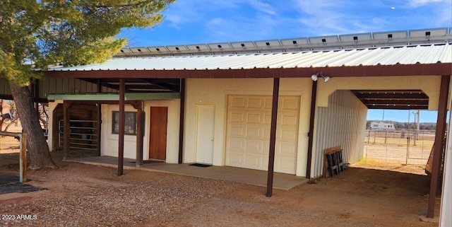 view of stable