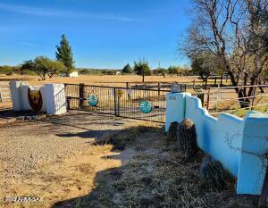 view of yard with a rural view