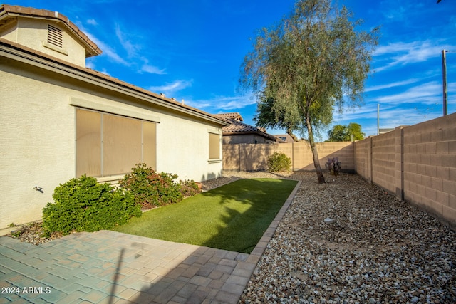 view of yard with a patio