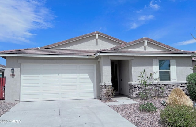 ranch-style house with a garage