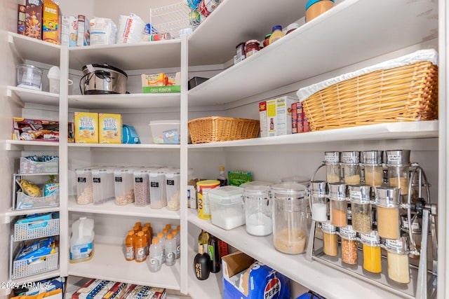 view of pantry