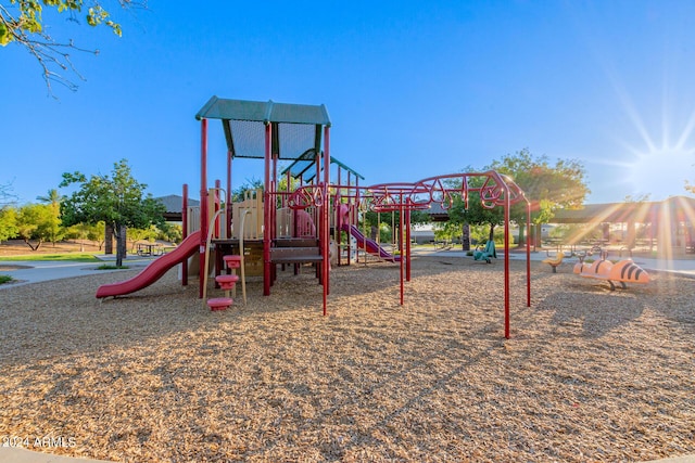 view of jungle gym