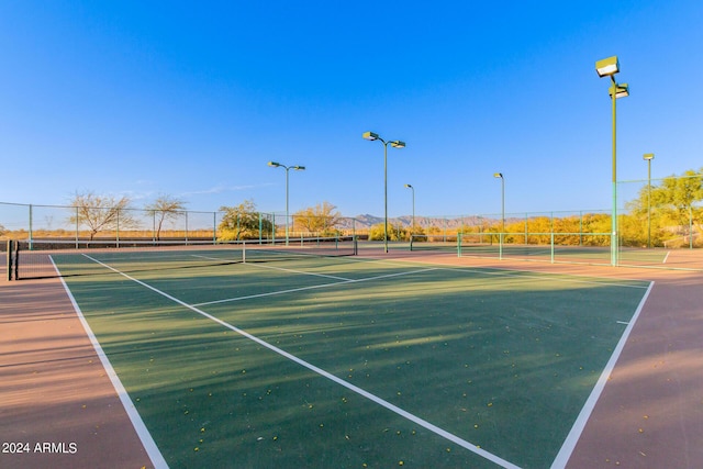 view of tennis court